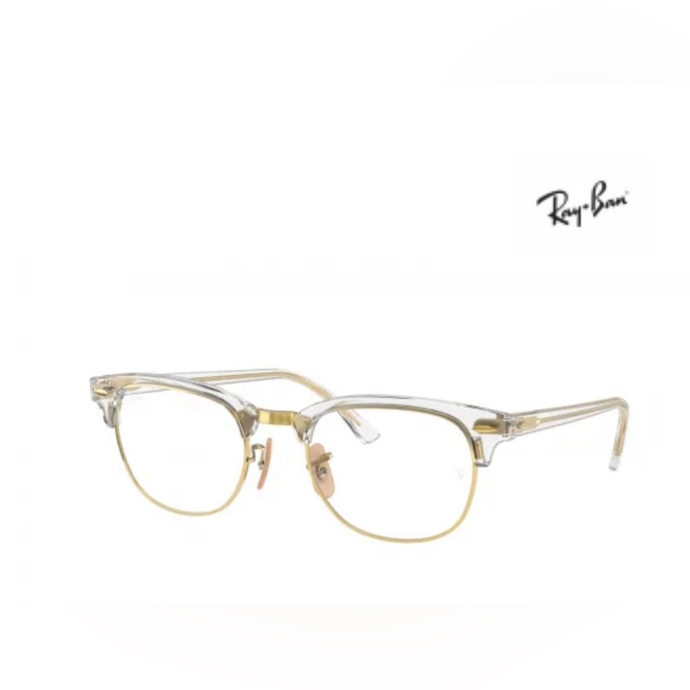 Ray-Ban Men's Glasses in Transparent and Gold